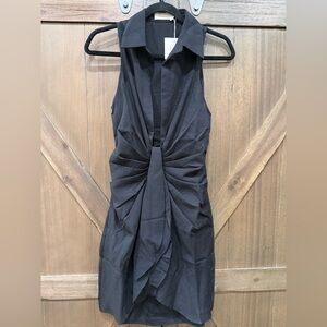 Choosy Chic Black‎ Gathered Dress